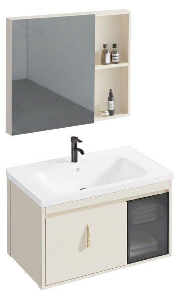 Bathroom furniture set with washbasin Paris 60cm Beige