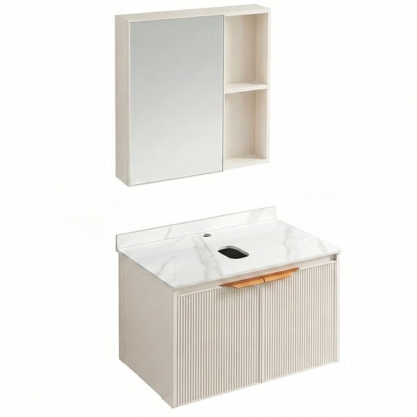 Zestaw mebli łazienkowych z blatem Marti 60cm Beige