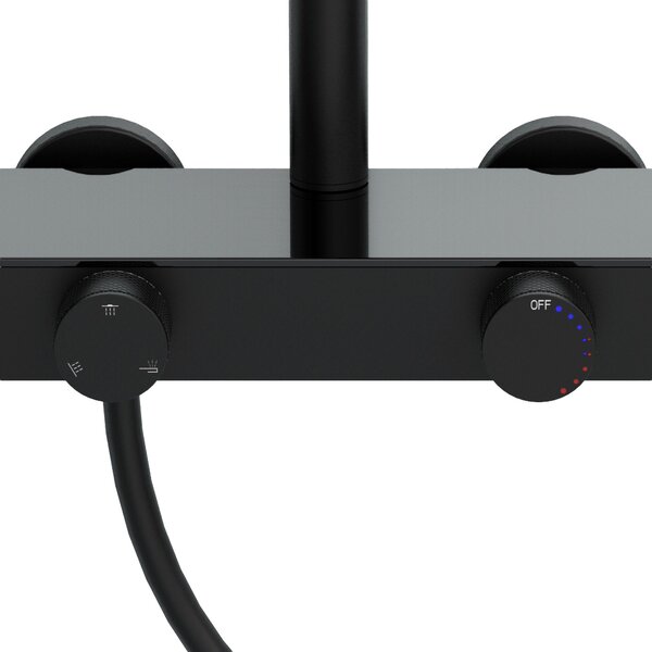 REA Creo Black Shower set