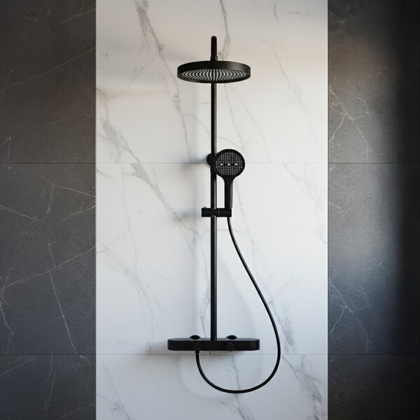 REA Creo Black Shower set