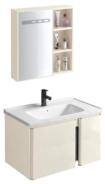 Bathroom furniture set with washbasin Tula 60cm Beige