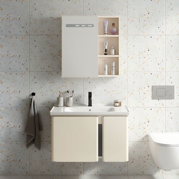 Bathroom furniture set with washbasin Tula 60cm Beige
