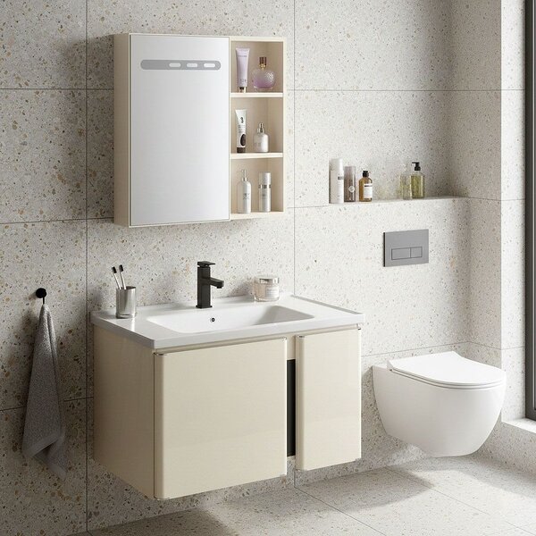 Bathroom furniture set with washbasin Tula 60cm Beige