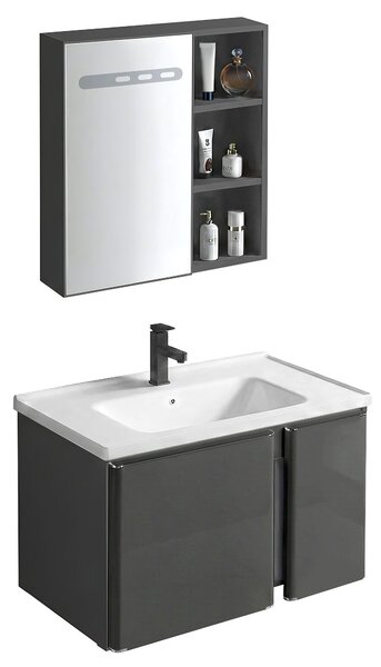 Bathroom furniture set with washbasin Tula 60cm Grey