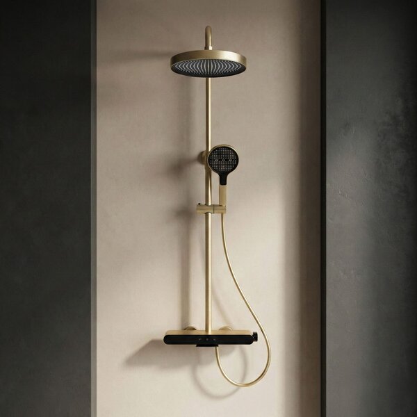 Shower set REA Farel Brush Gold