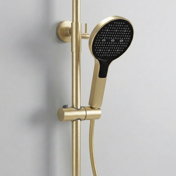 Shower set Rea Creo Brush Gold