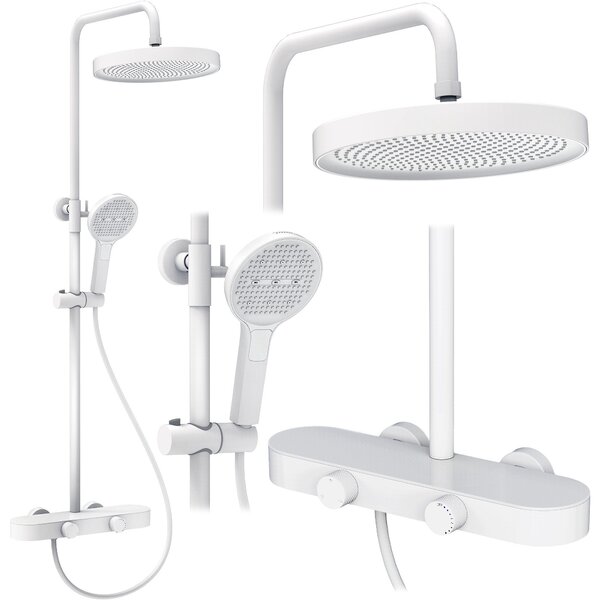 REA Creo White Shower set