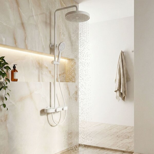 REA Creo White Shower set