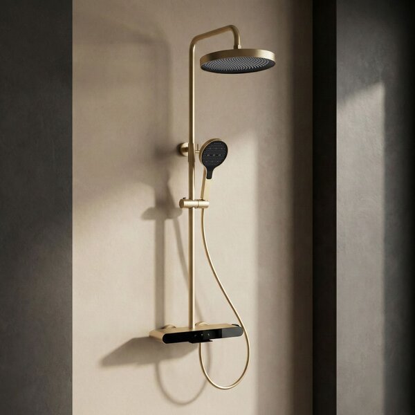 Shower set REA Farel Brush Gold