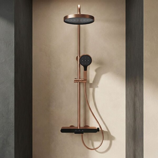 Shower set REA Farel Brush Copper