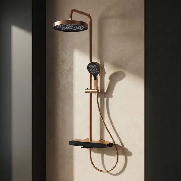 Shower set REA Farel Brush Copper