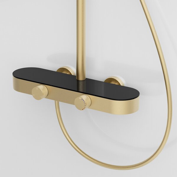 Shower set Rea Creo Brush Gold
