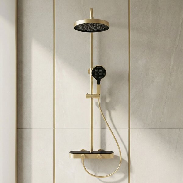 Shower set Rea Creo Brush Gold