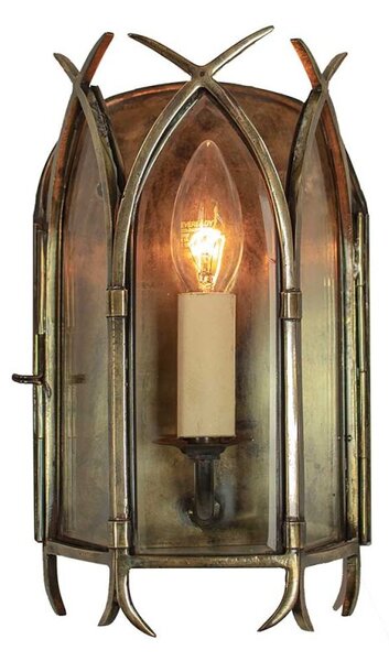 732 Gothic 1 Light Wall Lantern - product_finish:Antique