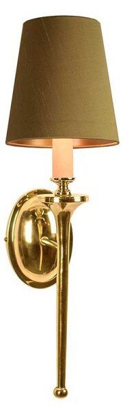 721 Grosvenor 1 Light Brass Wall Light - product_finish:Antique