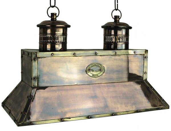 Smithys 452 Traditional Solid Copper and Brass 2 Light Pendant - product_finish:Light Antique