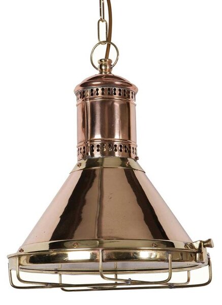 Freighter 450 Traditional Solid Copper and Brass Ceiling Pendant - product_finish:Antique