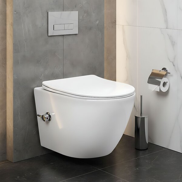Toilet bowl REA Carlo Lux Rimless with bidet function