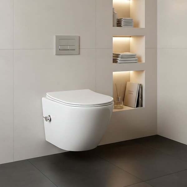 Toilet bowl REA Carlo Lux Rimless with bidet function