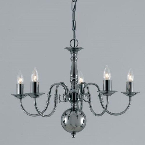 Impex Traditional Flemish 5 Light Chandelier - Various Finishes - product_finish:Antique Brass