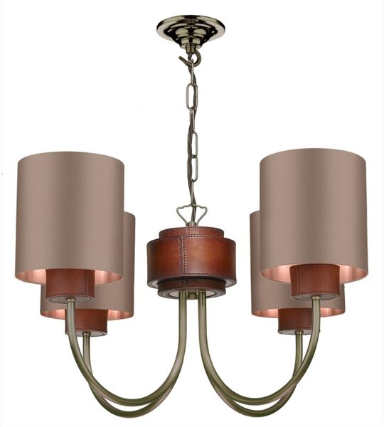 David Hunt Lighting SA0475 SADDLER 4 Light Ceiling Pendant In Antique Brass Fitting Only