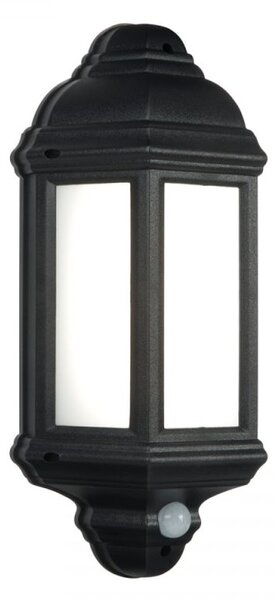 Saxby 54553 Halbury LED PIR Outdoor Wall Light in Matt Black