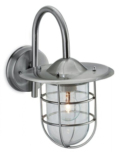 Firstlight 8352ST Cage Exterior wall light in stainless steel finish