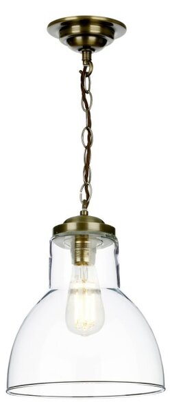David Hunt Lighting UPT0175 UPTON Ceiling Pendant Light In Antique Brass Finish