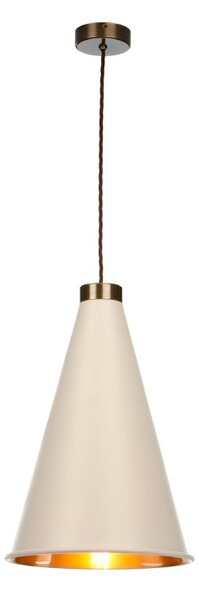 David Hunt Lighting HYD81 HYDE Large Ceiling Pendant Light In Cotswold Cream And Antique Brass