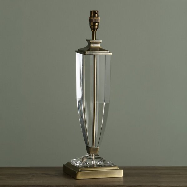 Laura Ashley Carson Antique Brass Crystal Extra Large Table Lamp Base