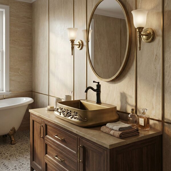 Countertop washbasin Rea Castel