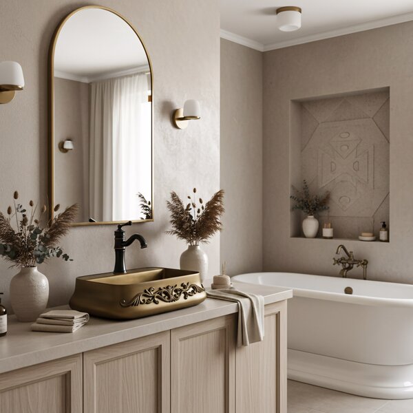 Countertop washbasin Rea Castel