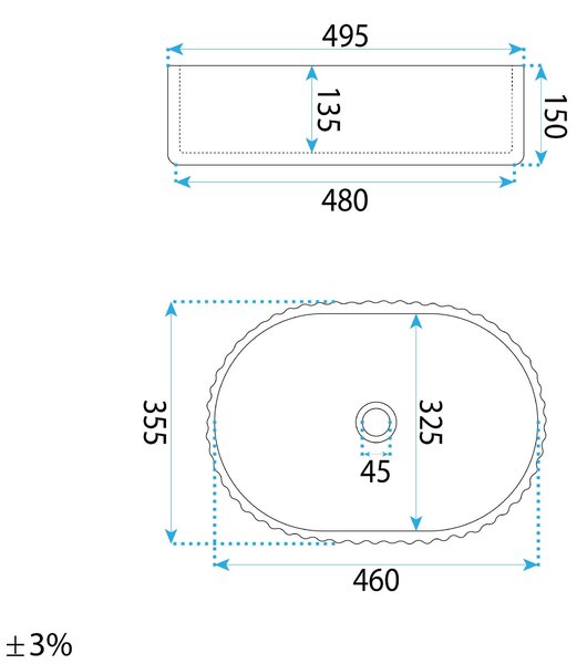 Countertop Basin Rea Margaret Gio