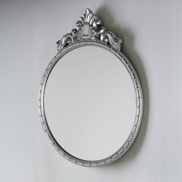 Laura Ashley Overton Ornate Mirror In Silver Finish