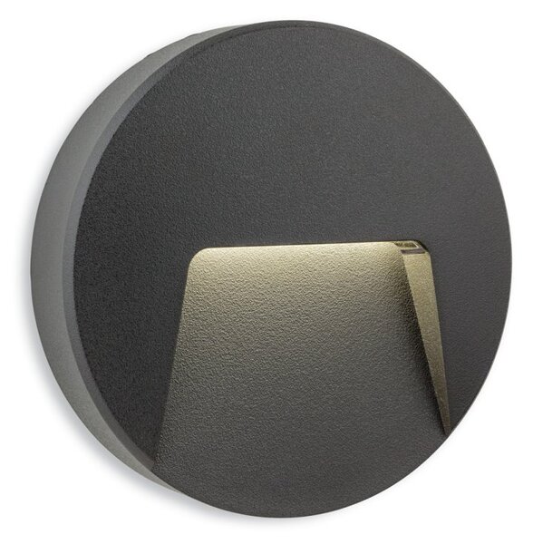Firstlight 2809GP Golf Outdoor LED Round Step Light in Graphite IP65
