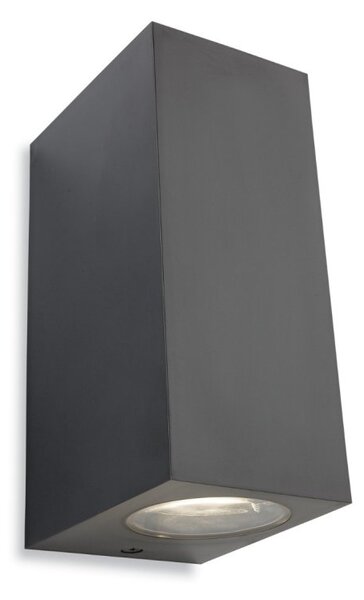 Firstlight 2802GP Hawk Outdoor Up And Downlight Wall Spotlight In Graphite IP54