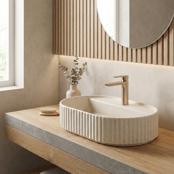 Countertop washbasin Rea Marcela 60 Vanilla