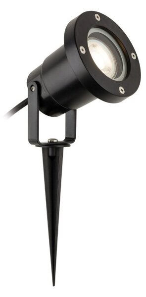 Firstlight Monza GLR52BK Wall And Spike Spotlight In Black Finish IP54