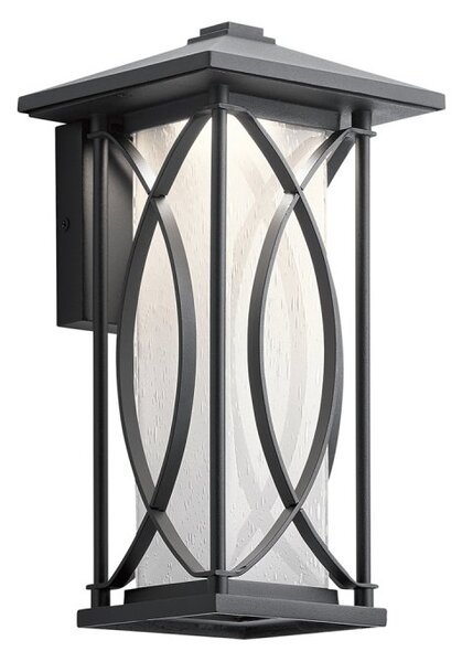 Quintiesse QN-ASHBERN-S Ashbern Single Wall Lantern In Textured Black IP44