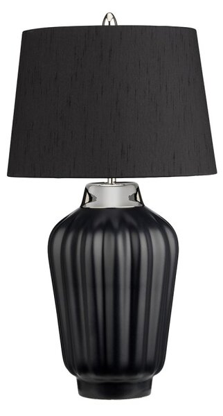 Quintiesse QN-BEXLEY-TL-BKPN Bexley Modern Table Lamp In Black And Polished Nickel