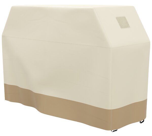 Outsunny Grill Cover, 71W x 188L cm, PU Coated, Waterproof, Protective Outdoor Cover, Beige