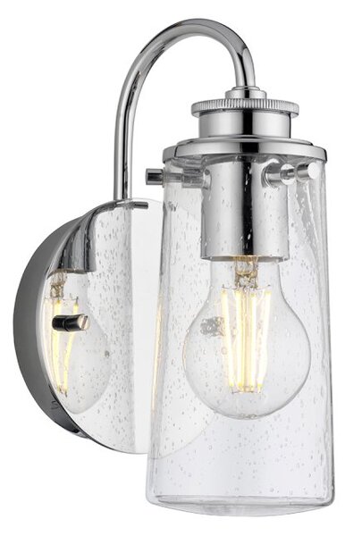 Quintiesse QN-BRAELYN1-PC Braelyn Vintage Single Wall Light In Polished Chrome