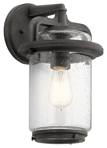 Quintiesse QN-ANDOVER-M Andover Medium Exterior Wall Lantern In Weathered Zinc