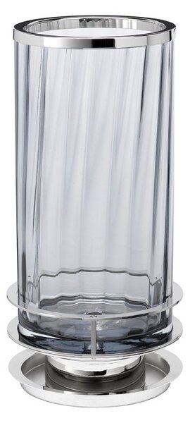 Quintiesse QN-ARNO-SMOKE-PN Arno Table Lamp In Polished Nickel With Smoked Glass