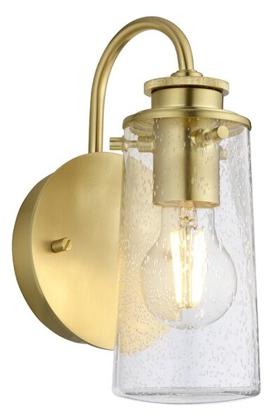 Quintiesse QN-BRAELYN1-BB Braelyn Vintage Single Wall Light In Brushed Brass