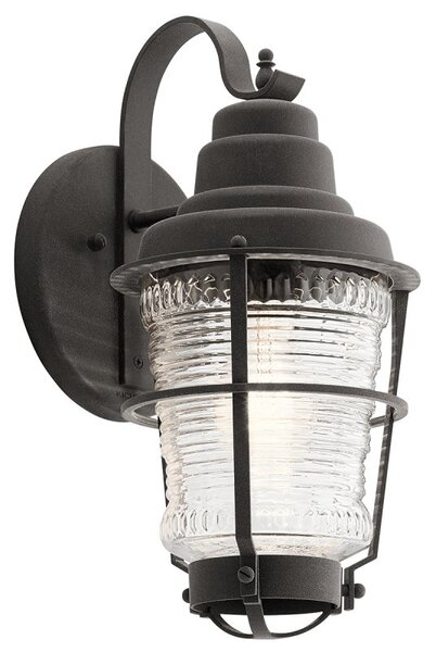 Quintiesse QN-CHANCE-HARBOR-S Chance Harbor Small Outdoor Wall Lantern In Weathered Zinc IP44