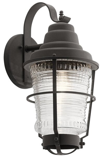 Quintiesse QN-CHANCE-HARBOR-L Chance Harbor Outdoor Wall Lantern In Weathered Zinc IP44