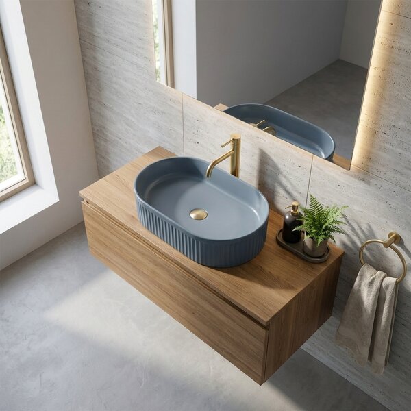 Countertop washbasin Rea Vanda Blueberry Matt