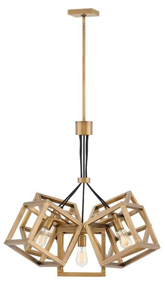 Quintiesse QN-ENSEMBLE5P-BB Ensemble 5 Light Cluster Ceiling Pendant In Brushed Bronze