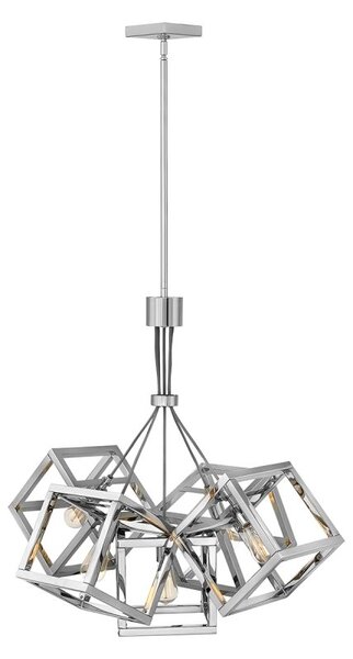 Quintiesse QN-ENSEMBLE5P-PN Ensemble 5 Light Cluster Ceiling Pendant In Polished Nickel
